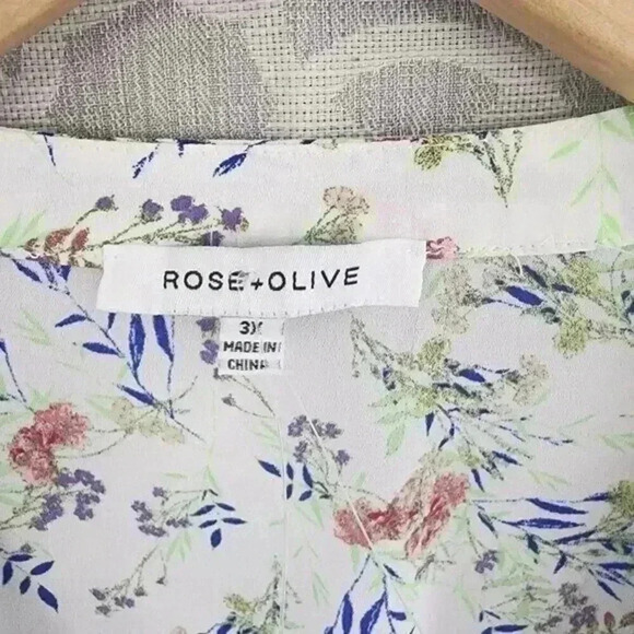 New without tag Rose + Olivia Floral Chiffon Blouse 3XL - Picture 5 of 8